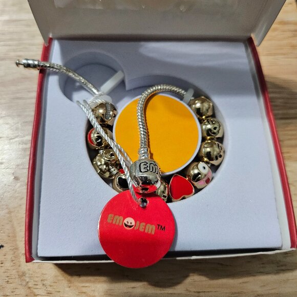 Emojems 3d Charm Gold/Silver Bracelet - Picture 2 of 6